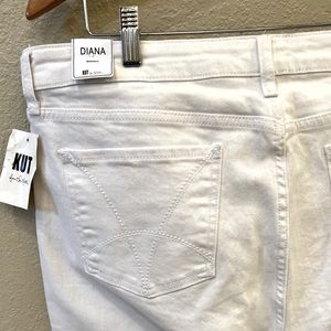 NWT Women’s Kut from the Kloth White Diana Skinny Size 16